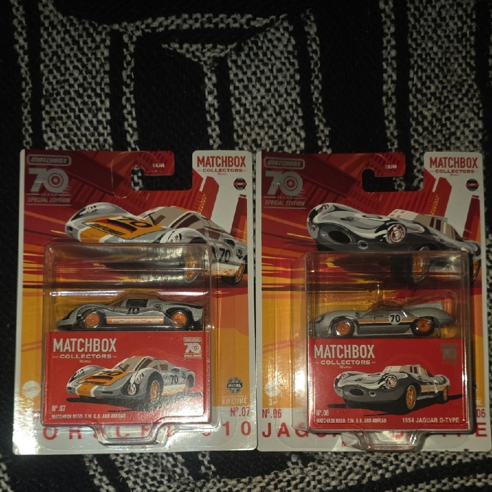 Matchbox Collectors Die-Cast Cars - White and Orange